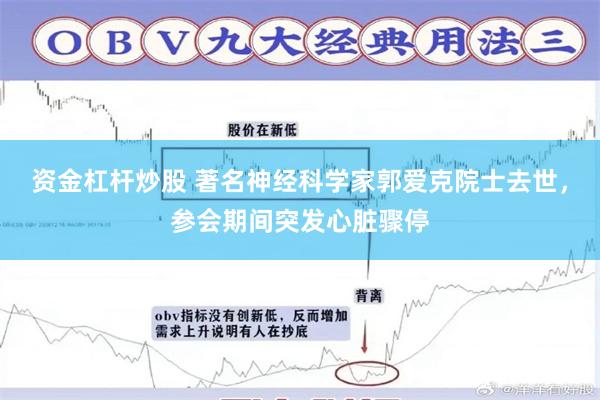 资金杠杆炒股 著名神经科学家郭爱克院士去世，参会期间突发心脏骤停