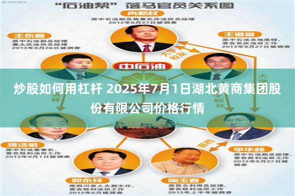 炒股如何用杠杆 2025年7月1日湖北黄商集团股份有限公司价格行情