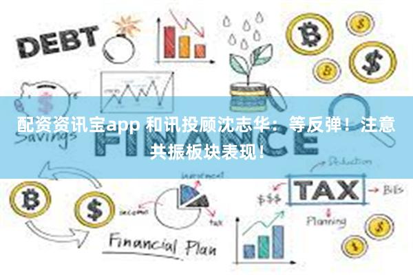 配资资讯宝app 和讯投顾沈志华：等反弹！注意共振板块表现！