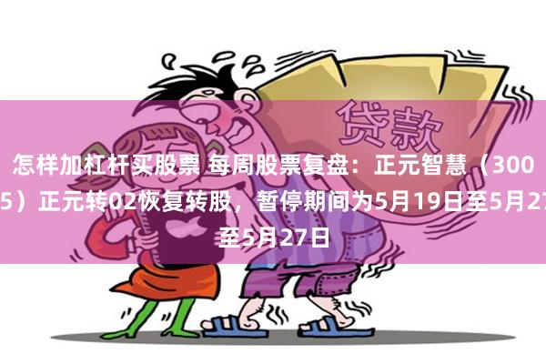 怎样加杠杆买股票 每周股票复盘：正元智慧（300645）正元转02恢复转股，暂停期间为5月19日至5月27日
