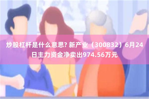 炒股杠杆是什么意思? 新产业（300832）6月24日主力资金净卖出974.56万元