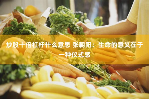 炒股十倍杠杆什么意思 张朝阳：生命的意义在于一种仪式感