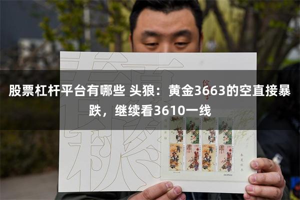 股票杠杆平台有哪些 头狼:黄金3663的空直接暴跌,继续看3610一线