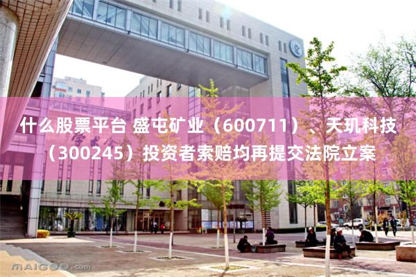 什么股票平台 盛屯矿业（600711）、天玑科技（300245）投资者索赔均再提交法院立案