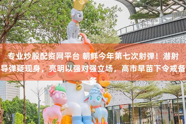 专业炒股配资网平台 朝鲜今年第七次射弹!潜射导弹疑现身,亮明以强对强立场,高市早苗下令戒备