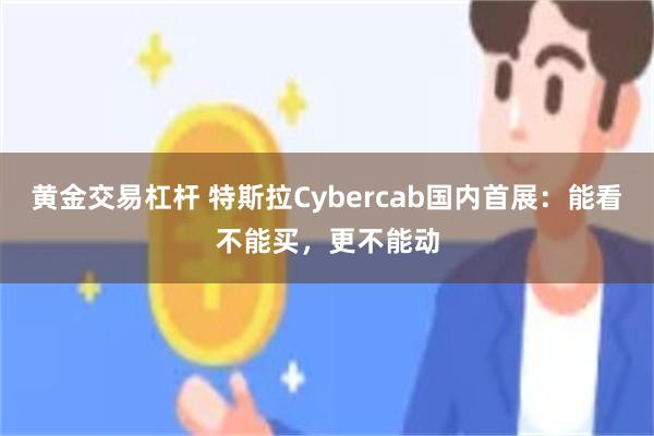 黄金交易杠杆 特斯拉Cybercab国内首展：能看不能买，更不能动